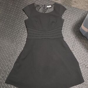 Calvin Klein Black Cap Sleeve Dress Size 8